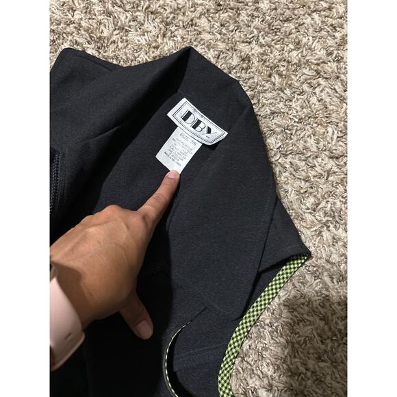 Vintage DBY Set Outfit Black Green Skort Vest M - Picture 2 of 4